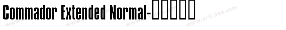 Commador Extended Normal字体转换